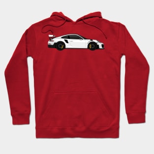 GT2RS Side White Hoodie